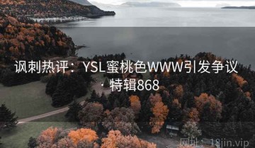 讽刺热评：YSL蜜桃色WWW引发争议 · 特辑868