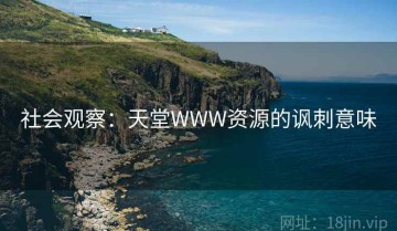 社会观察：天堂WWW资源的讽刺意味