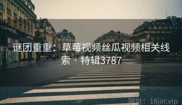 谜团重重：草莓视频丝瓜视频相关线索 · 特辑3787