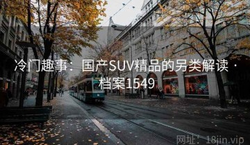冷门趣事：国产SUV精品的另类解读 · 档案1549
