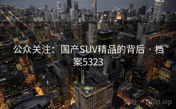 公众关注：国产SUV精品的背后 · 档案5323